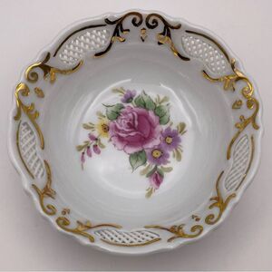 Romanian Moga Handmade and Hand Painted Small Porcelain Dish - Set of 6